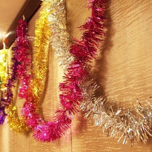 5cm 2 m de doble capa de cifrado Garland cinta de lana de la raya madder suministros festivos boda decoración de Navidad ventas directas de la fábrica