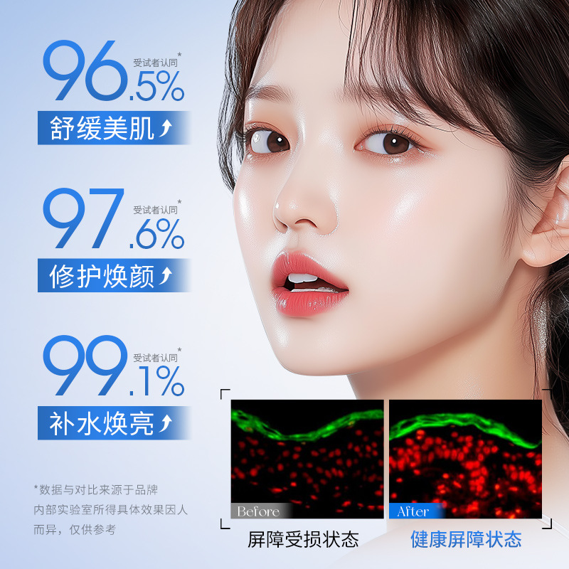 Imagen belleza vitamina ubiquitol ácido hialurónico relajante máscara de reparación humectante relajante máscara de limpieza de piel image 4