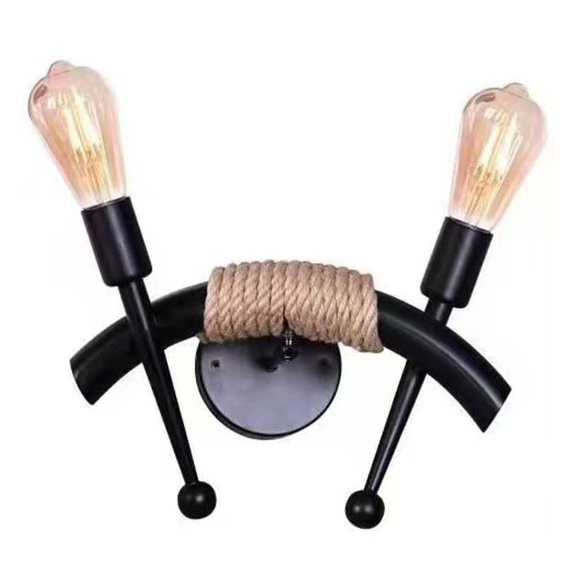 American lino lámpara de pared loft retro industrial estilo creativo restaurante rural bar pasillo lámpara de pared