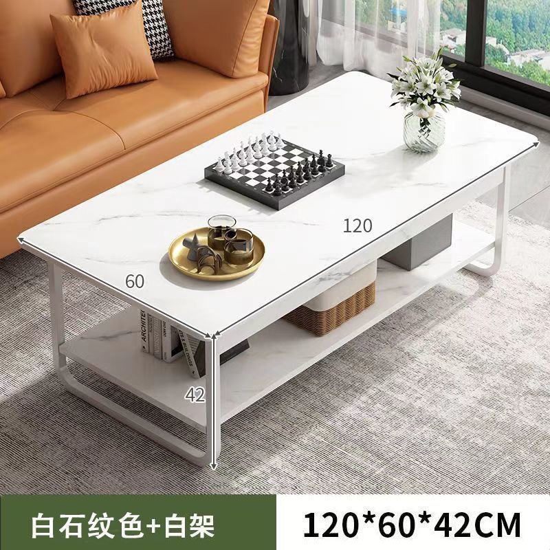 Mesa de té pequeña sala de estar doméstica simple mesa pequeña sofá de lujo simple mesa de té moderna mesa cuadrada al por mayor