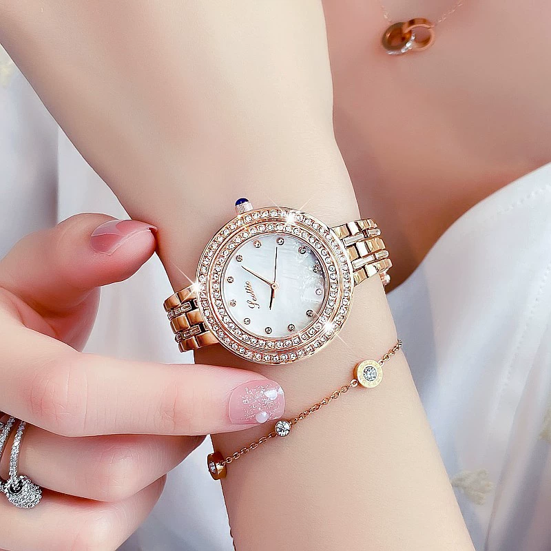 Производитель поставляет Scottie Fashion Drill Botten Drill Watch женские персональные часы, женская модель с индикатором температуры