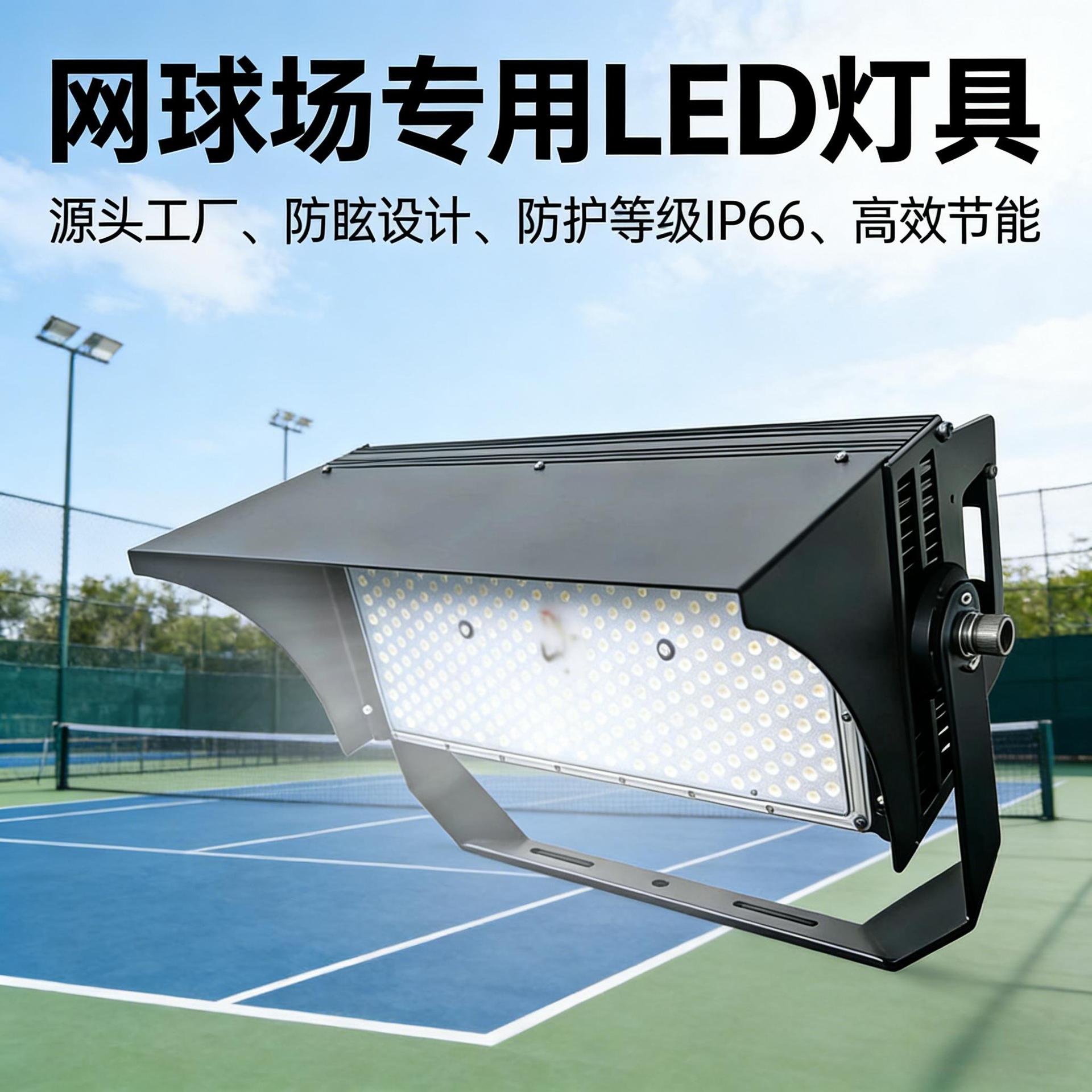 风雨网球场专业照明LED灯具防眩目防锈耐用抗风标准场地专用照明产品实拍图