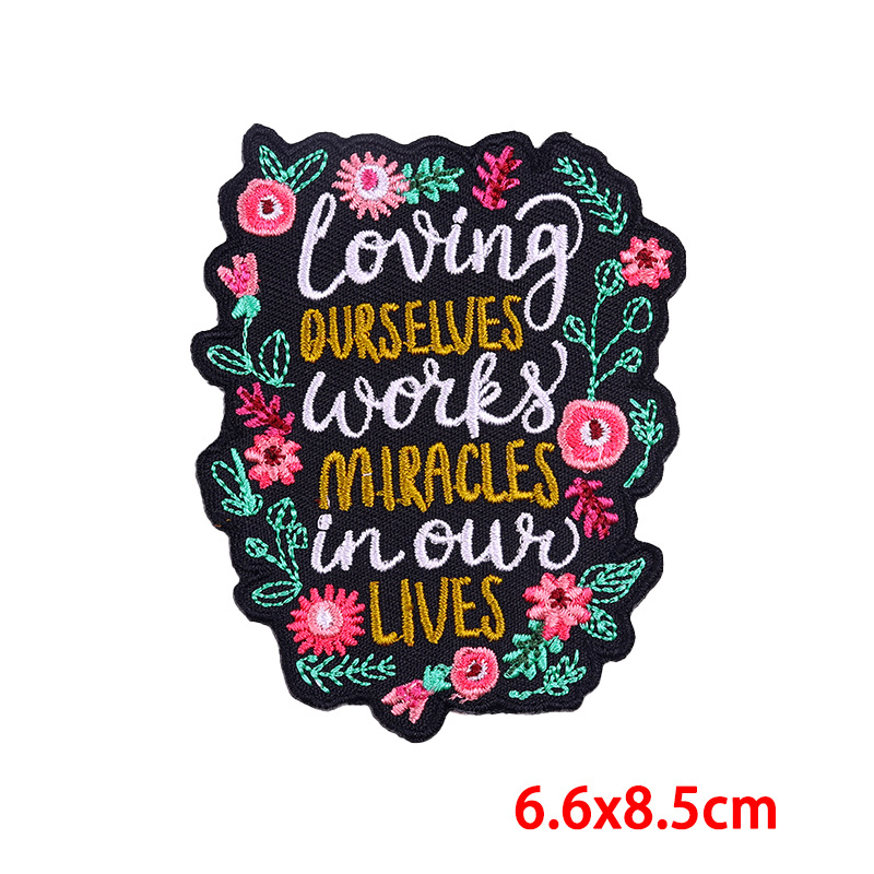 8g Weight Clothing Sticker Patches Classification 1 Piece Quantity Embroidery thread Material Letter Pattern Simple Style, Classic Style Style 1 Piece Simple Style Classic Style Letter Embroidery Thread Clothing Sticker Patches 9