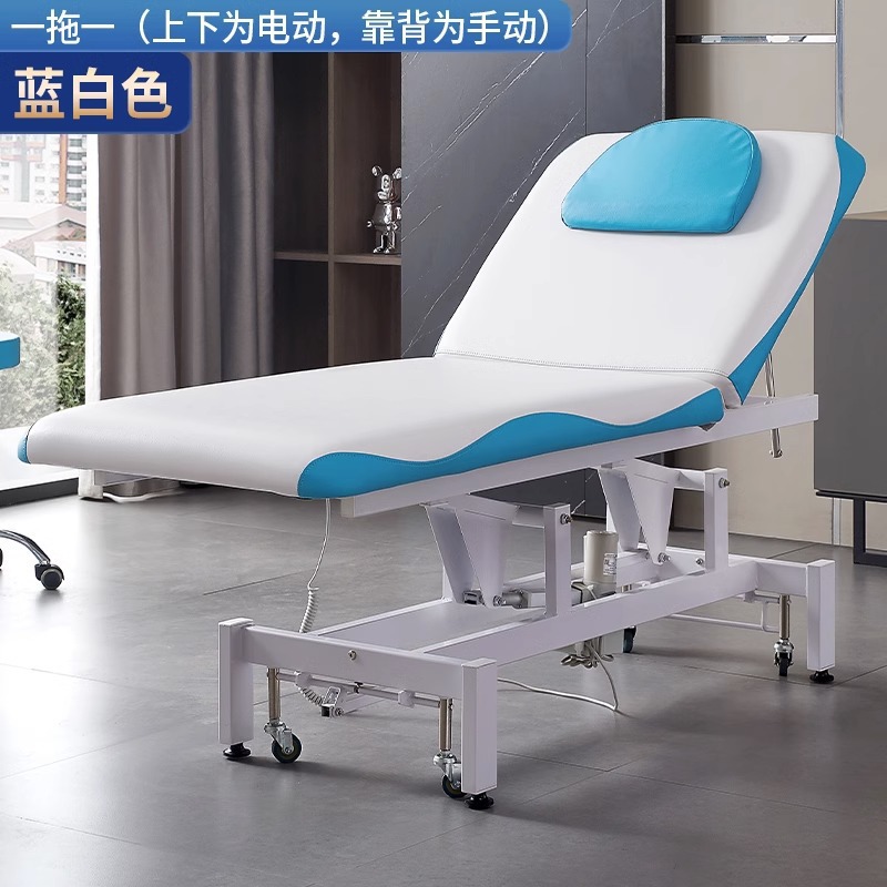Cama de belleza elevadora eléctrica directa de fábrica para salón de belleza especial de enfermería de masaje con agujeros faciales de masaje cama de tatuaje