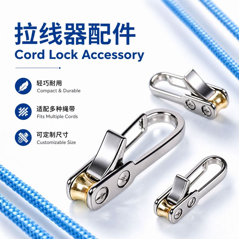 Popular Independent Site Drawstring Puller, Drawstring Puller Accessories, Small Tool, Drawstring Puller Reflective Rope, Can Be Labeled, Cross-Border