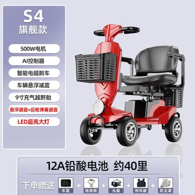 electric scooter, safe power-assisted vehicle | Qatlanan elektrik velosipedlər - s4-flagship-two-person-model12a-battery-capacityapprox-40-miles-500w-motor-24v
