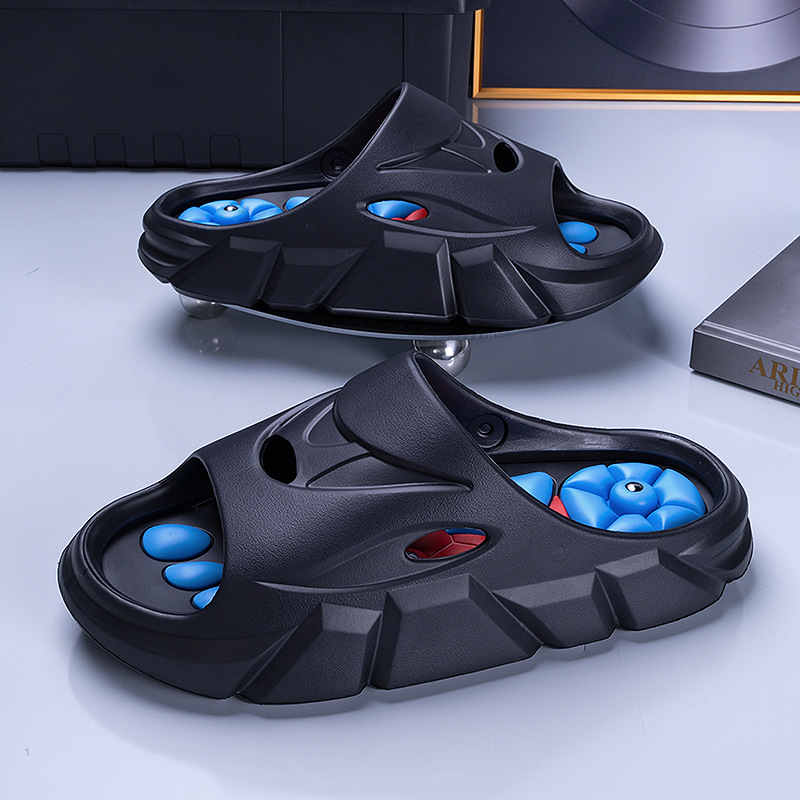 Pantofole per agopressione per uomo e donna, primavera ed estate, per esterni, casa, massaggio di alta qualità, antiscivolo, antiodore, ideali per il bagno, casual e sport._voghion.com