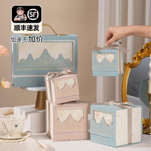 丝绒面城堡伴手礼盒欧式婚庆镂空喜糖盒情人节礼品盒手提包装空盒