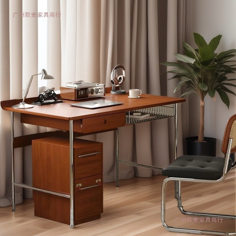 Solid Wood Desk Chair, Writing Desk, B&B Desk, Comfortable Backrest Chair for Long Periods of Sitting, Study Computer Study Table