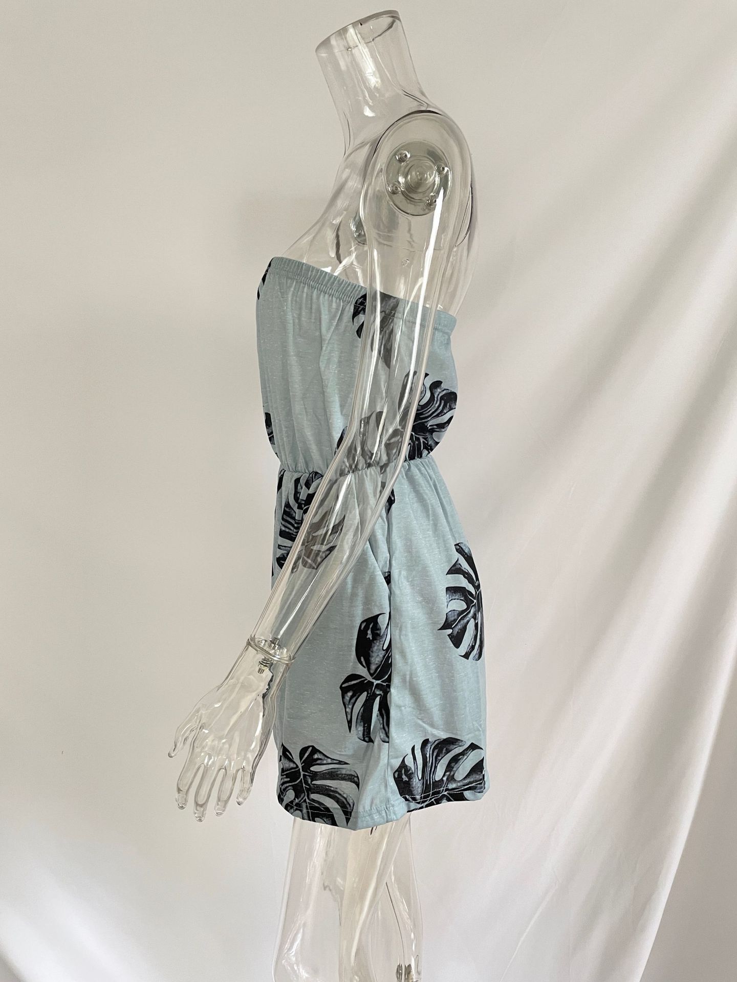 Summer Women One Neck Sleeveless Jumpsuit