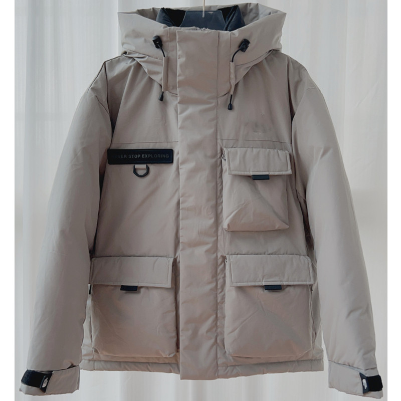 New North Face style, Shen Min'er-inspired hooded workwear parka, thickened down jacket, couple's style, waterproof outerwear, 2026