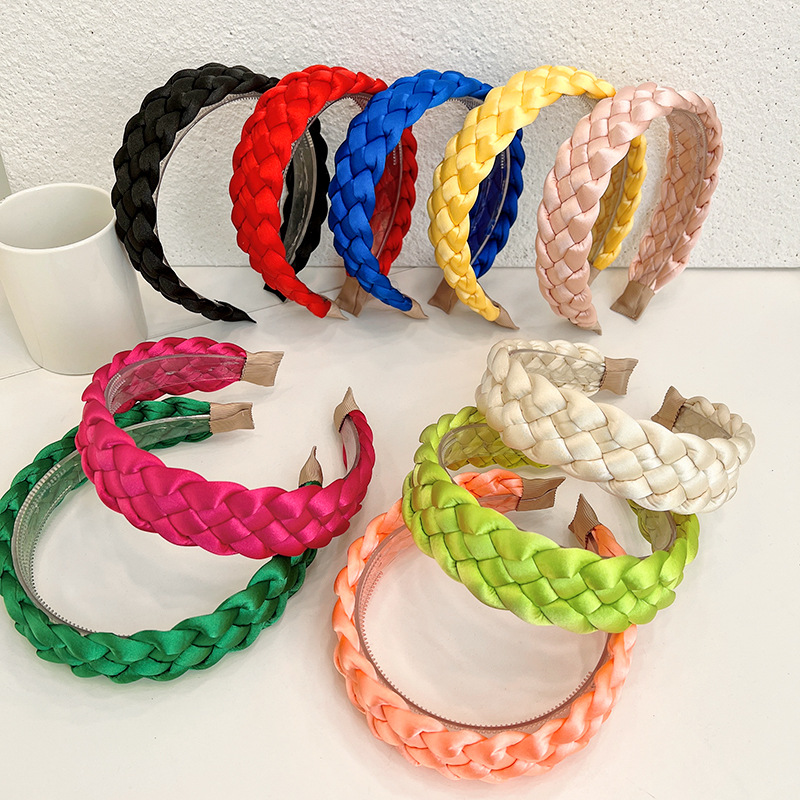 Simple Style Classic Style Solid Color Cloth Hair Band display picture 1