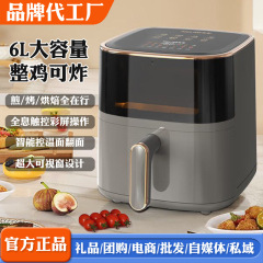 美.菱触屏空气炸锅家用免翻面可视多功能全自动无油电烤锅烤箱