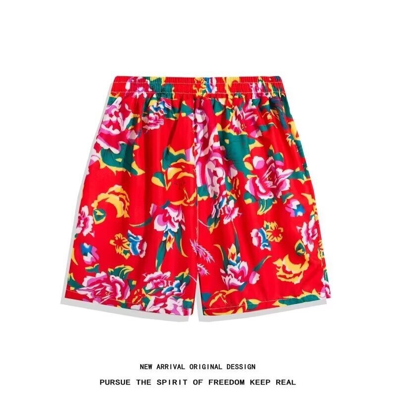 Northeast Floral Shorts Trendy Unisex Couple Style Floral Shorts Casual Loose Shorts Festival Performance Outfit Northeast Floral Shorts Trendy Unisex Couple Style Floral Shorts Casual Loose Shorts Festival Performance Outfit