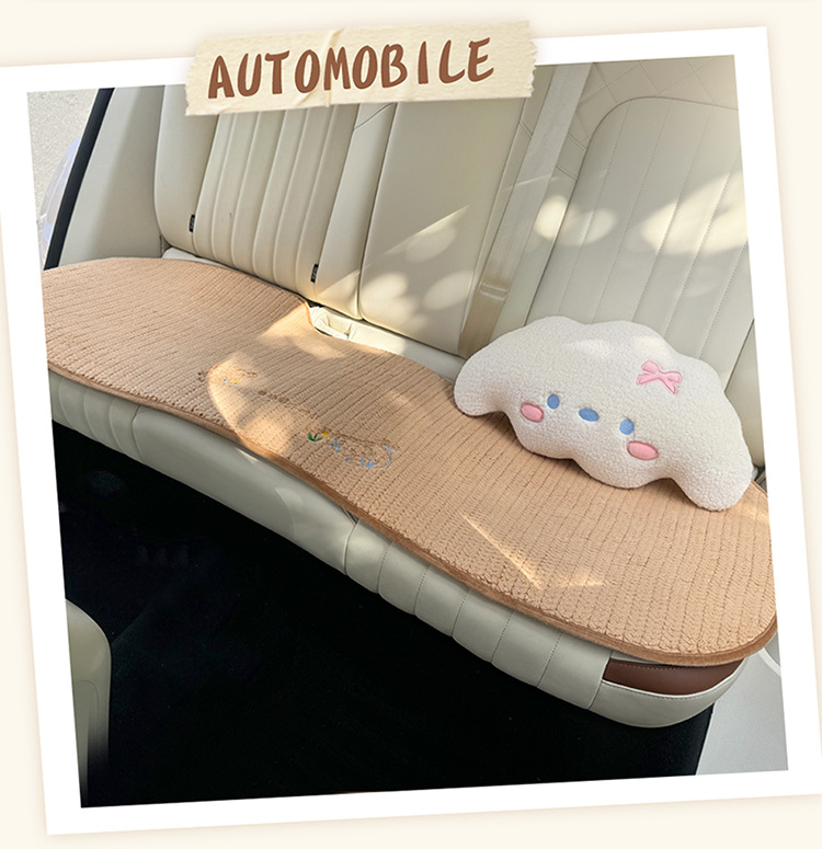 Car seat cushion winter plush seat cushion seat cover car cushion rear short plush four seasons thick autumn and winter car seat cover