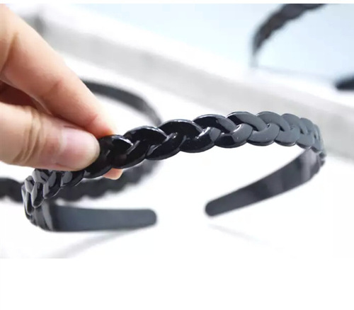 Hairbands, hair accessories, hairpins, hairpins, simulated black plastic braided hairbands, one dollar store and two dollar store jewelry wholesale
