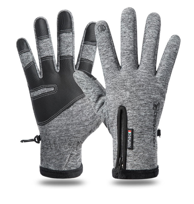 Guantes de ciclismo para hombres invierno antideslizante impermeable viento forrado de lana caliente deportes al aire libre montar a caballo tranvía pantalla táctil guantes de esquí