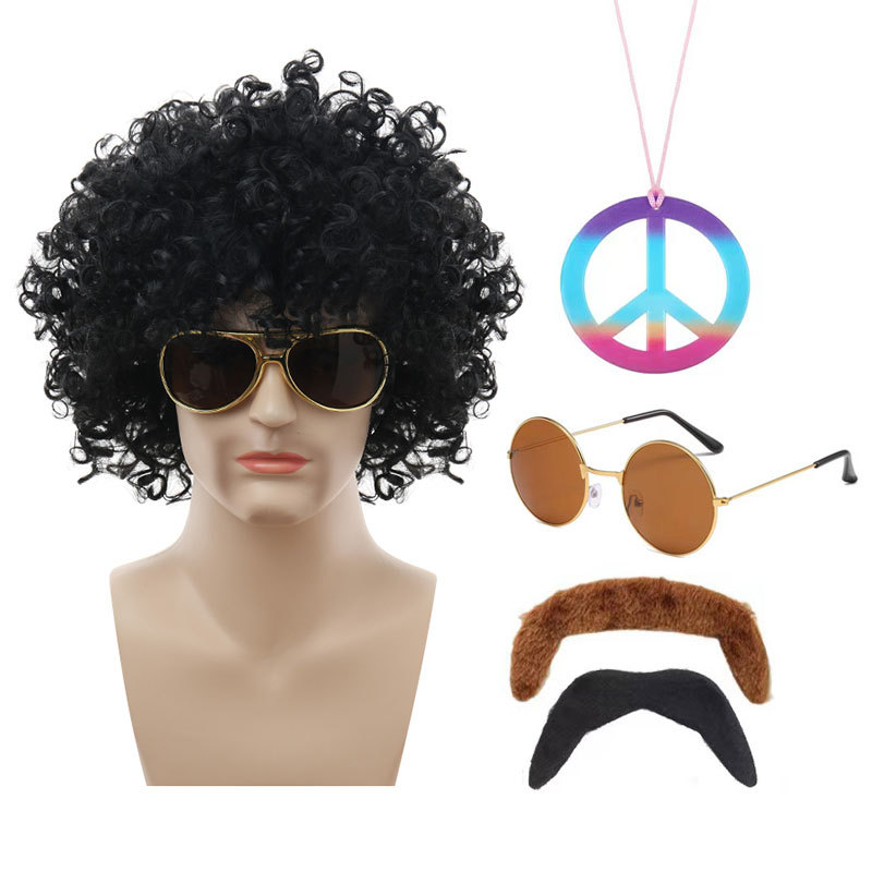 검은 팬 [다크 브라운 필름 + 컬러 1 + 수염]]