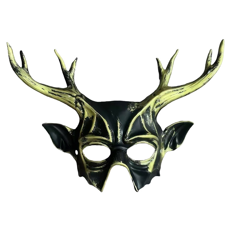 Máscara de Cornamenta Luminosa de Plástico para Fiesta de Cosplay