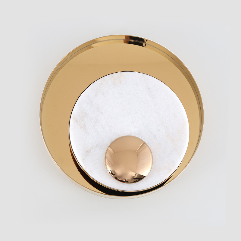 Pasillo lámpara de pared de fondo lámpara de pared dormitorio diseñador de fondo luces de hotel escaleras mármol nórdico