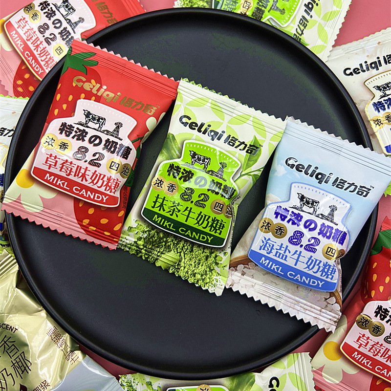 格力奇特浓牛奶抹茶草莓奶糖喜糖办公休闲招待糖果结婚装饰伴手礼