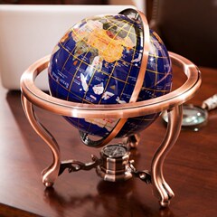 Triangle Gemstone Ball Tabletop Globe Craft Business Gift Company Annual Meeting Office