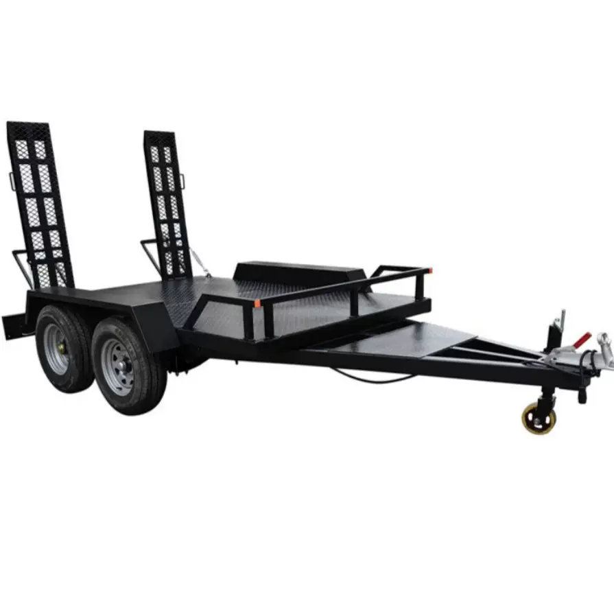 4 轮 3000 公斤负载 ATV 拖车，用于带有登梯的消防机器人挖掘机