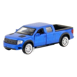 Caipo 1:52 alloy car model Ford F-150 truck pickup children's toy model back to open the door 67029