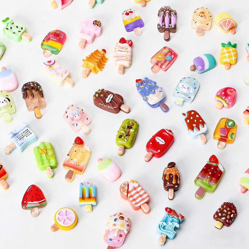Creative Realistic Mini Ice Cream Popsicle Pretend Play Blind Bag Children's Role-Playing Toy Miniature Model