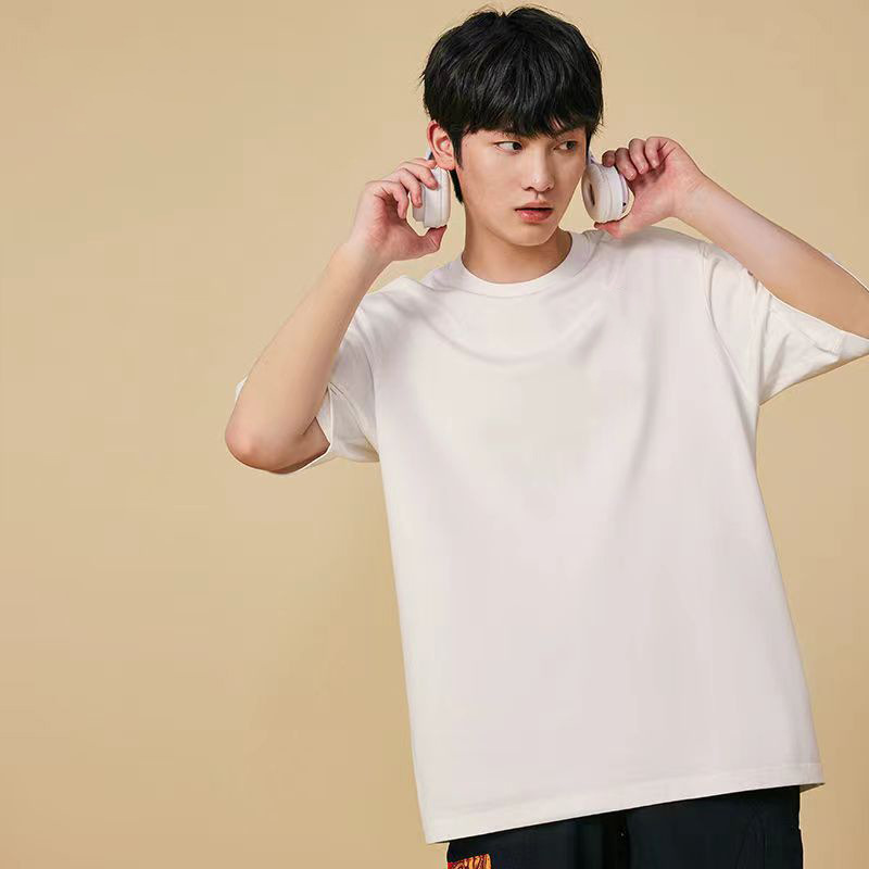T-shirt de mangas cortas para hombres 2026 nuevo estilo de verano pareja chaqueta de hielo fresco estilo de puerto relajado transpirable T corta cómoda