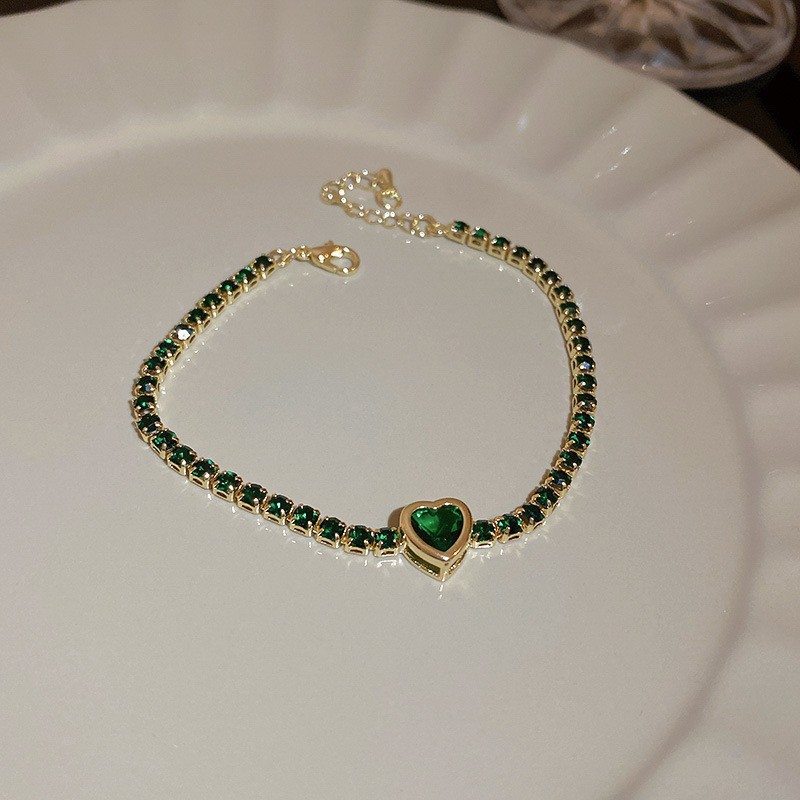 Simple color circón pull-out pulsera de moda elegante todo partido pulsera luz lujo alto sentido pulsera para las mujeres al por mayor