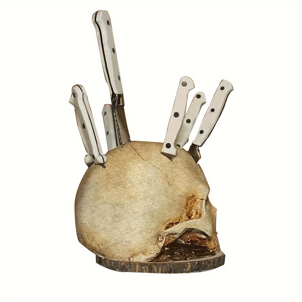 1560g Weight Knife Rest Home Textiles & Decor Type 1 Piece Quantity Indoor, Daily Occasion Synthetic Resin Material Halloween Festival Skull Pattern Funny, Punk Style Halloween Funny Punk Skull Synthetic Resin Indoor Daily Decorations Table Decoration Party Supplies 8