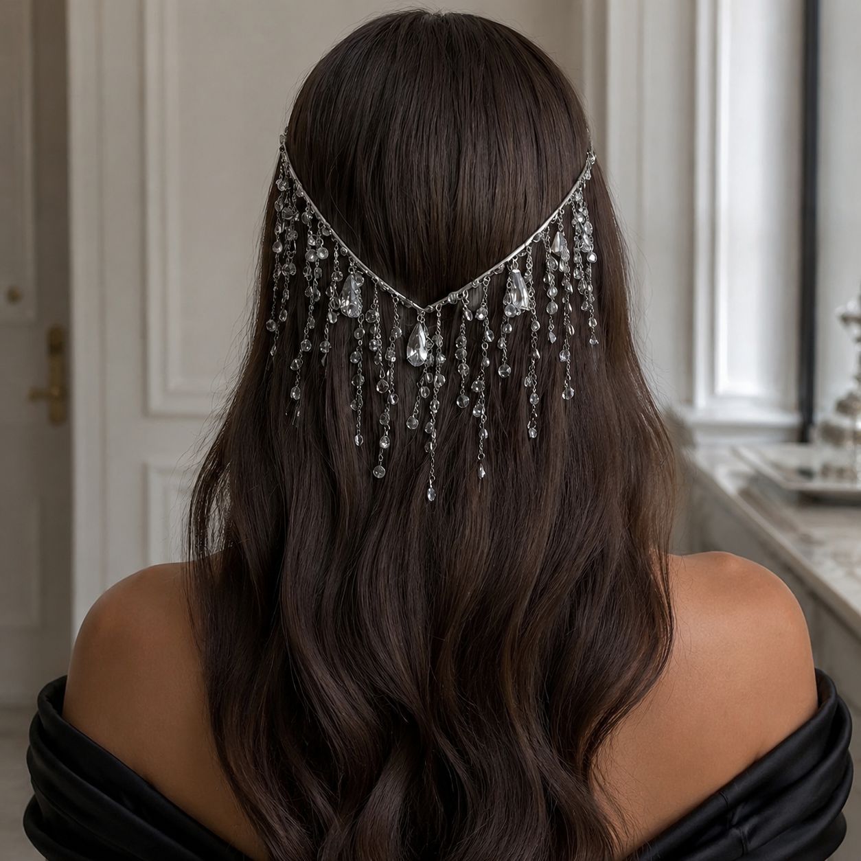 New Multi-Layered Hair Chain, High-End Ins Style Blogger's Same Style Tassel Hair Hoop, Personalized Headwear for Women Hair Band