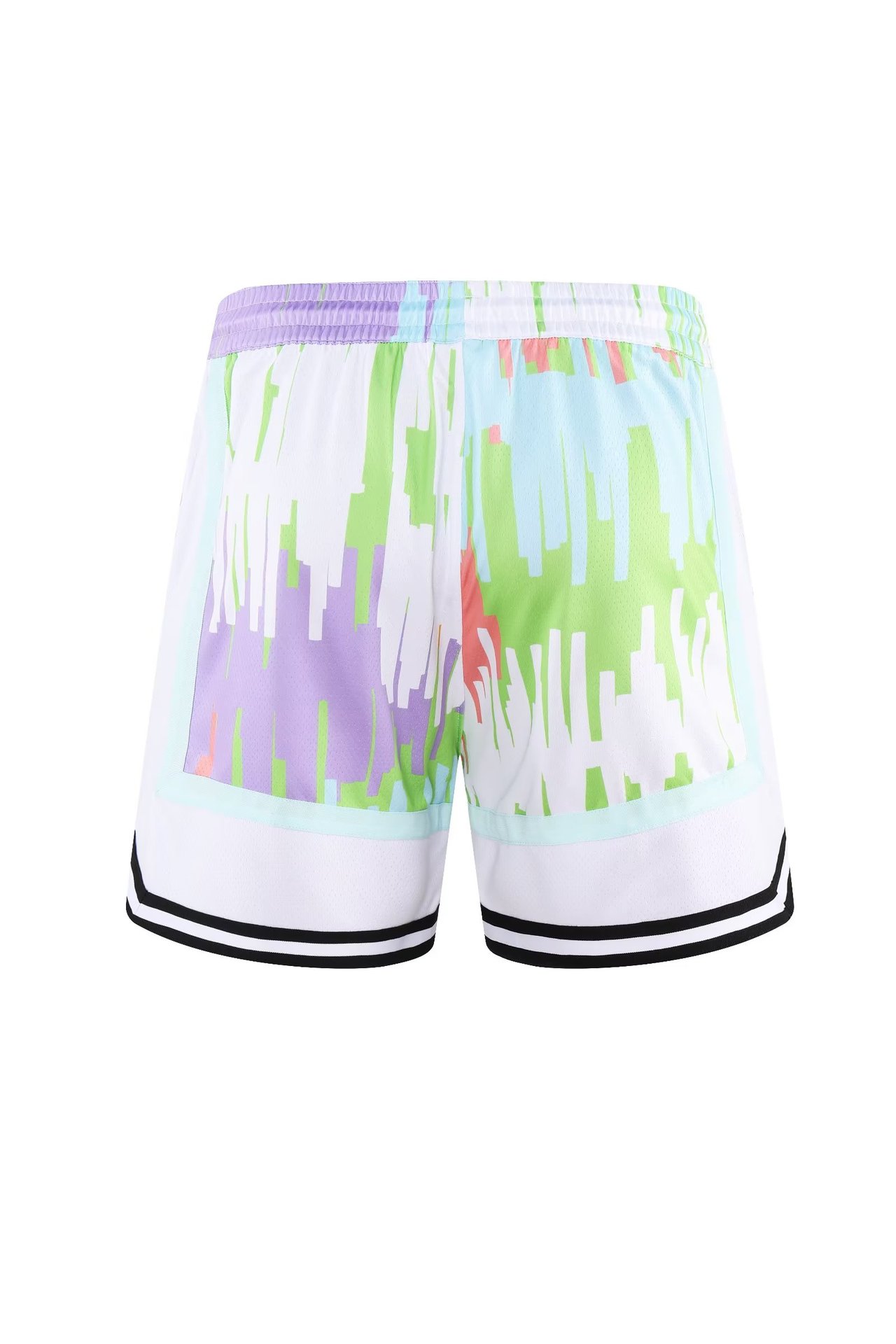 American Basketball Sports Shorts with Double Layer Mesh City Tone Daily Casual Summer Breathable Versatile Capris_voghion.com