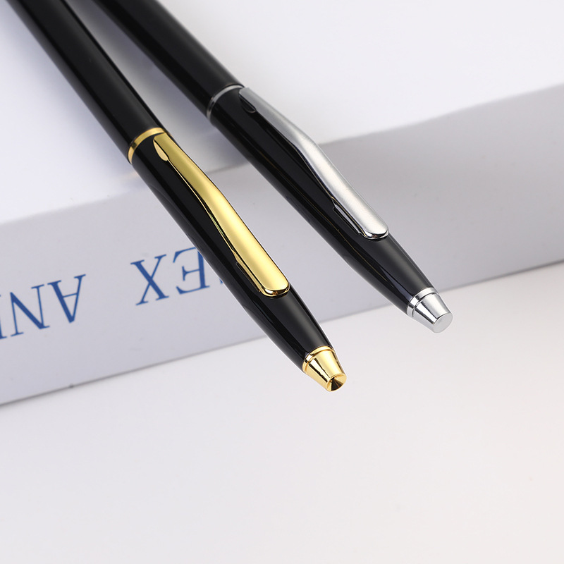 Bolígrafo comercial de alto grado regalos bolígrafo de acero hotel logotipo láser de bolígrafo de metal de colax