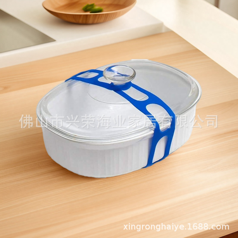 Cintas de sujeción de tapa de latch transfronterizas para el transporte conveniente de platos de diferentes tipos de olla