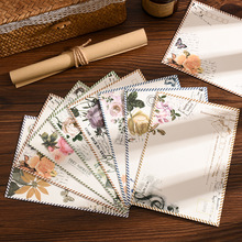 浪漫韩国复古创意情书牛皮纸爱心简约信纸信封套装文艺小清新信笺