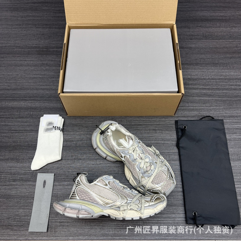 跨境专供毒家现货25ss巴黎B家纯原版本做旧3XL十代米金潮流跑鞋|undefined