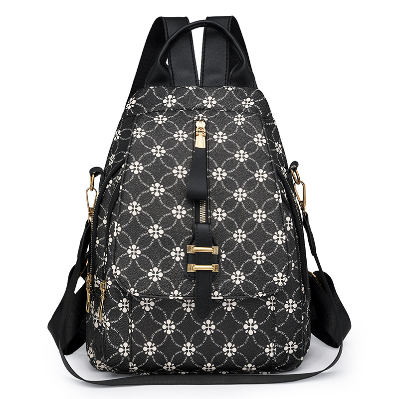 Mochila multiusos para mujer 2024 nueva moda salvaje para mujer mochila pequeña versión coreana de cuero suave mochila de viaje de gran capacidad