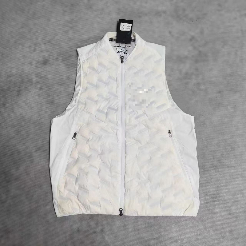 2026 New Cross-Border Down Vest for Sports Training, Warm, Breathable, Reflective, for Running and Casual Wear, White Duck Down Model
