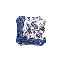 凌荣工厂蓝黄花朵印花餐巾纸酒店餐垫纸婚宴餐厅纸巾婚庆专用