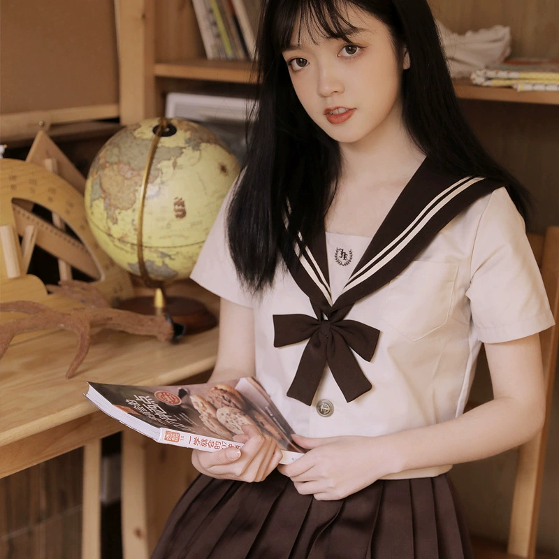 Православный оригинальный jk униформа юбка базовый чай с молоком