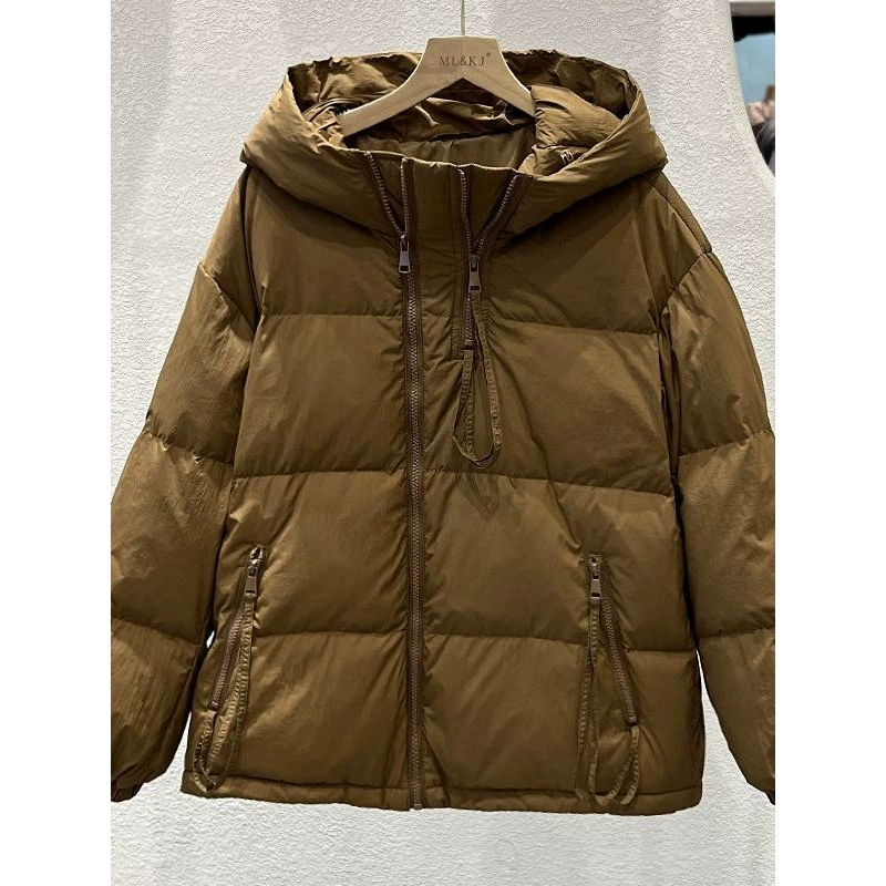 Высококачественный дизайн хлопчатобумажной одежды с двойным молнией