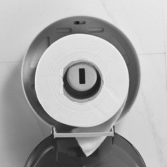 Hotel bathroom large roll paper box wall-mounted large tray toilet paper box punch-free toilet paper box tissue box