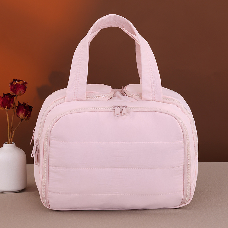 Estuche trolley que se puede usar, bolsa de cosméticos multifuncional de gran capacidad, bolsa de almacenamiento de cosméticos para blogger de belleza de alto valor