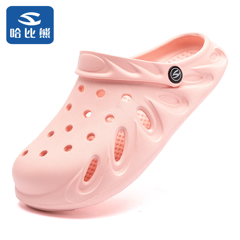 哈比熊成人凉拖2021新款儿童洞洞鞋轻底男女透气拖鞋花园鞋子代发