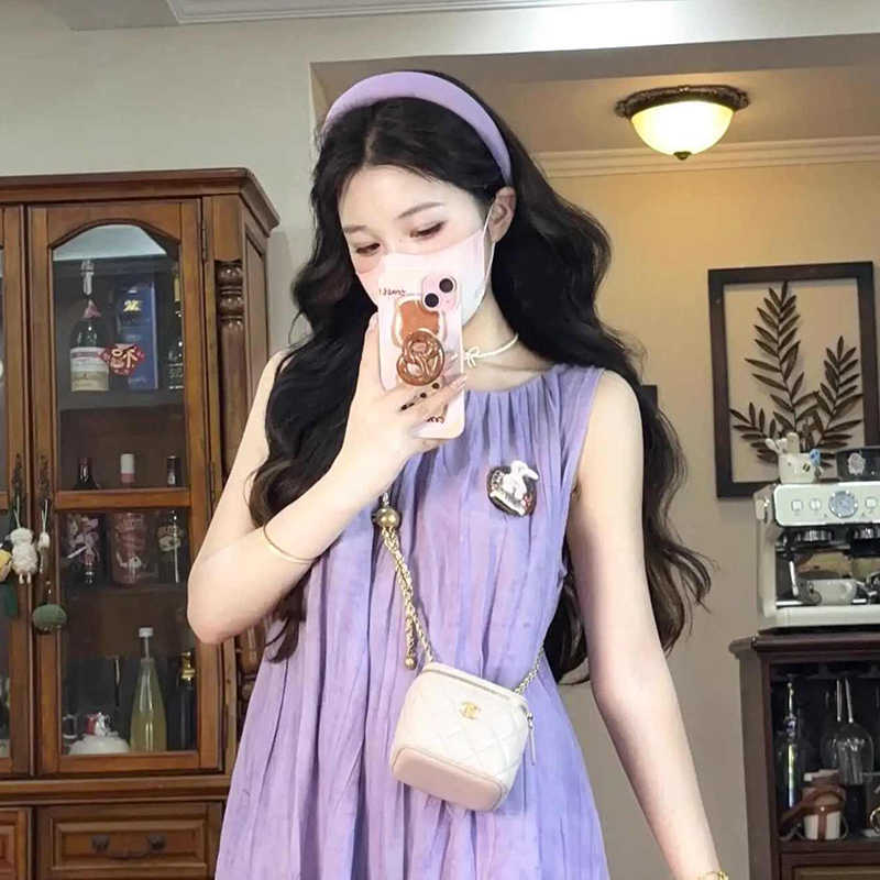 Red temperamento púrpura correa de pelo de verano de alta sensibilidad nicho de diseño de correa de cabeza craneal alta nicho de nicho