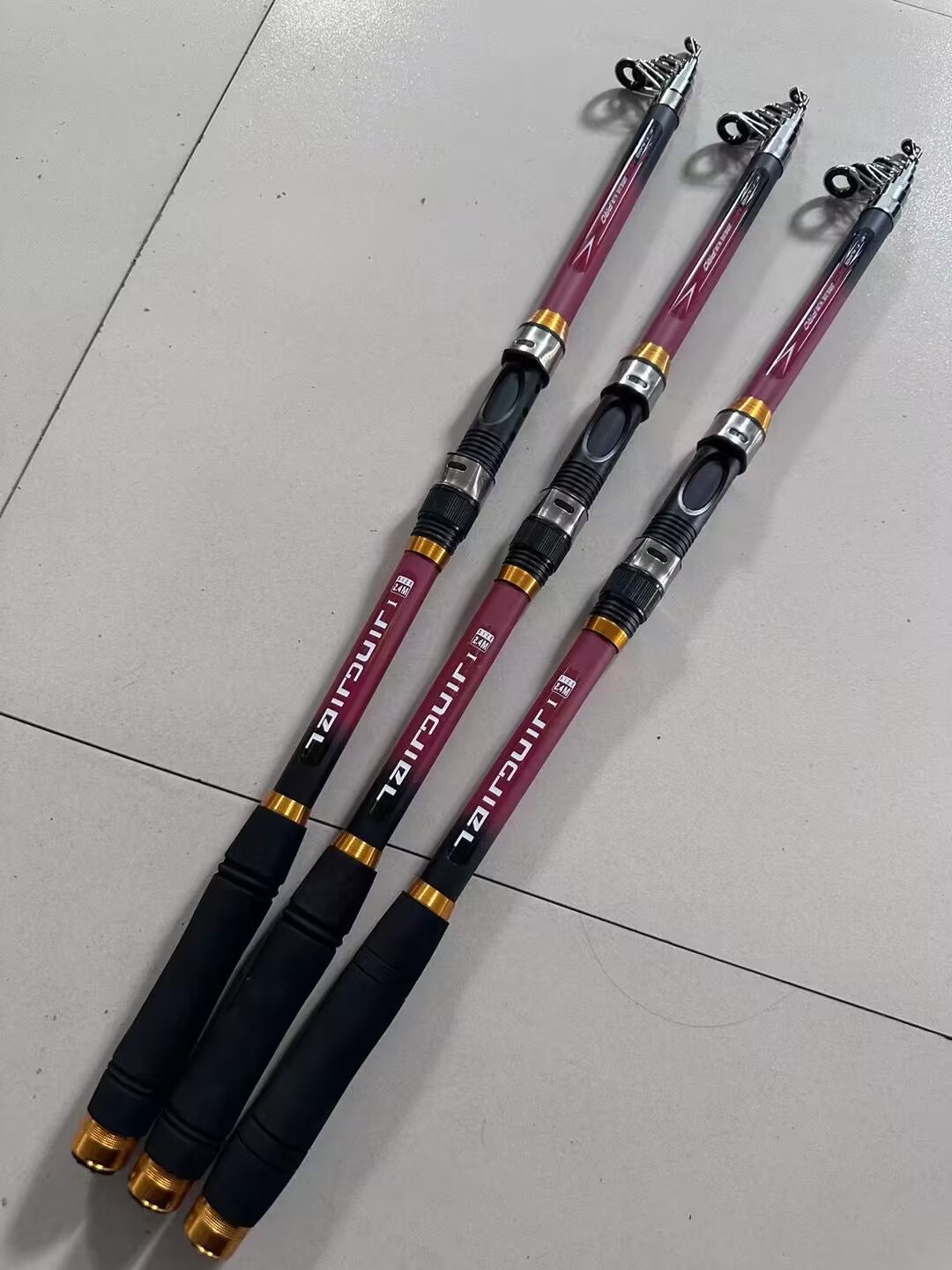 Nueva caña de pescar de tela de 5 capas 2,1 m 3,6 m caña de pescar de largo alcance caña de pescar al por mayor de la fábrica caña de pescar transfronteriza