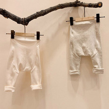 韩版春秋装婴幼儿大PP裤百搭打底裤外穿男女宝宝纯色弹力儿童长裤