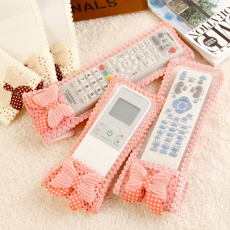 Кружевная тканевая крышка пульта дистанционного управления защитная крышка пульта дистанционного управления телевизором кондиционер пульт дистанционного управления